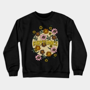 Eurythmics Name Personalized Flower Retro Floral 80s 90s Name Style Crewneck Sweatshirt